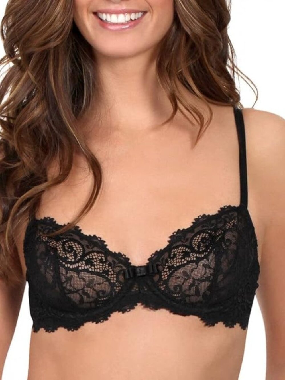Simone Perele Women's Celeste Demi-Cup Plunge Underwire Bra, 40C